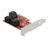 SATA PCI Express x4 Card DeLOCK 6 port Low Profile Form Factor