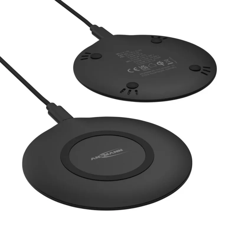 Wireless Charger Ansmann WiLine 15R Smartphone Black USB Indoor 9V