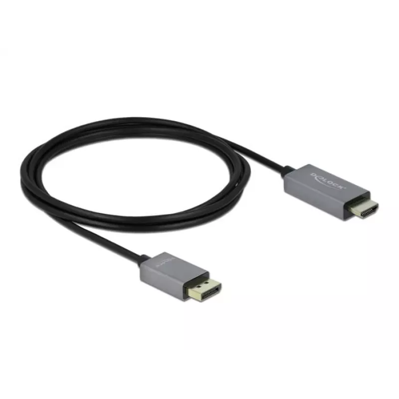 DisplayPort to HDMI Cable DeLOCK Active 1.4 4K 60Hz 2m