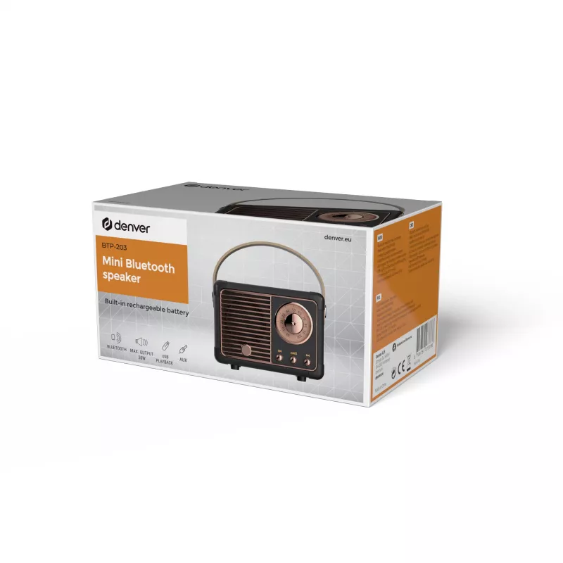 Portable Speaker Denver BTP-203 Black