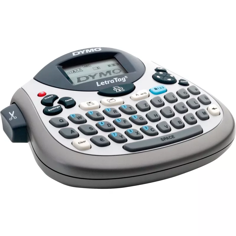 Label maker Dymo LetraTag LT-100T with QWERTZ keyboard, handheld thermal label printer
