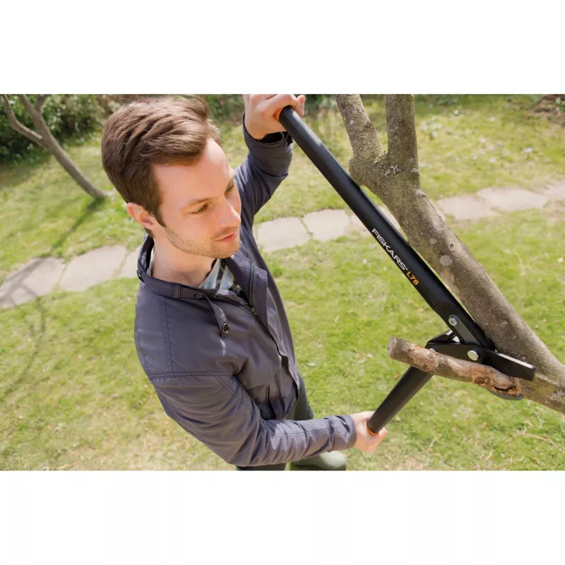 Pruning Shears Fiskars 1000584 Bypass Black Orange