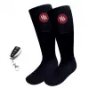 Athletic socks Glovii GQ2M with integrated heating element, size M, black, breathable, cotton-elastane blend