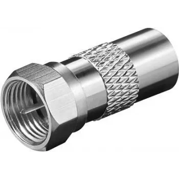 Goobay 67319 Wire Connector F M > Coaxial F Stainless Steel (67319)