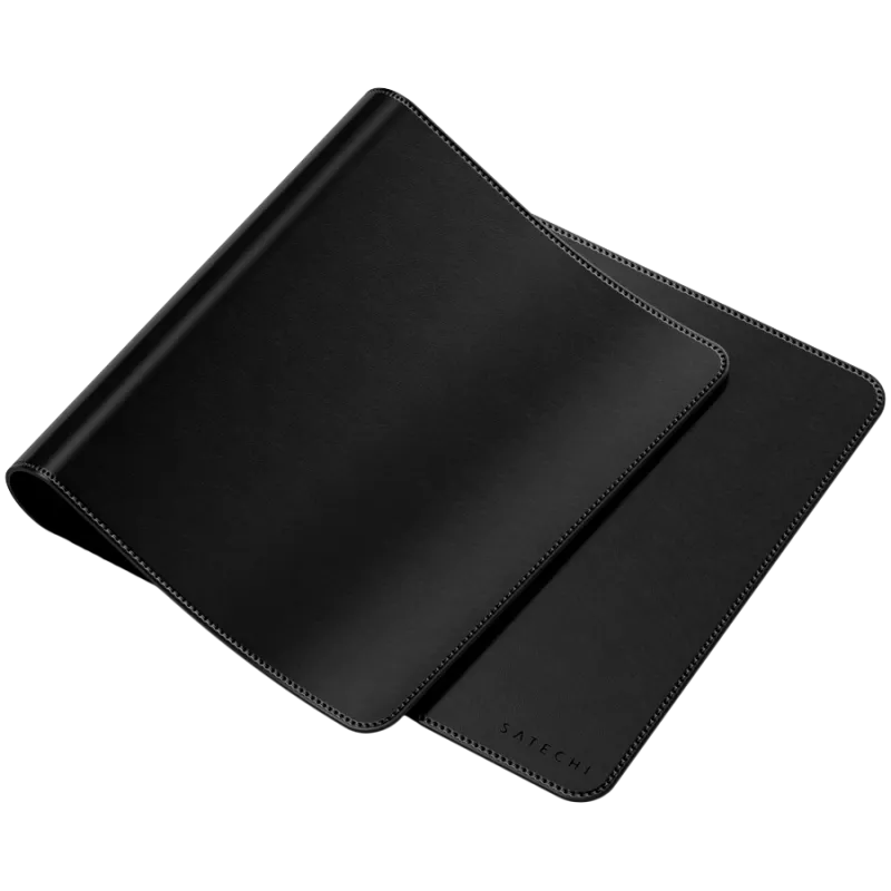 Desk Mat Vegan Leather - Black