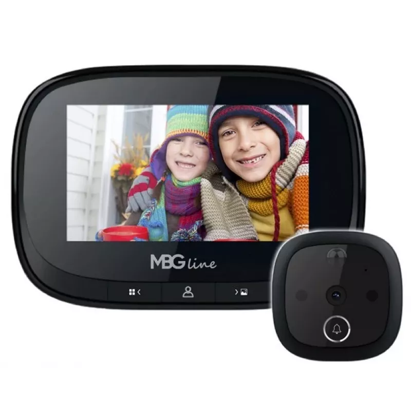 Door viewer camera mbg line SF55 Black Edition 32802 — HD resolution, night vision