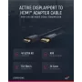 Clicktronic Casual DisplayPort/HDMI™ Adapter Cable, 2 m - Ultra Highspeed Cable - DisplayPort / HDMI™ - 4K@60Hz (44924)