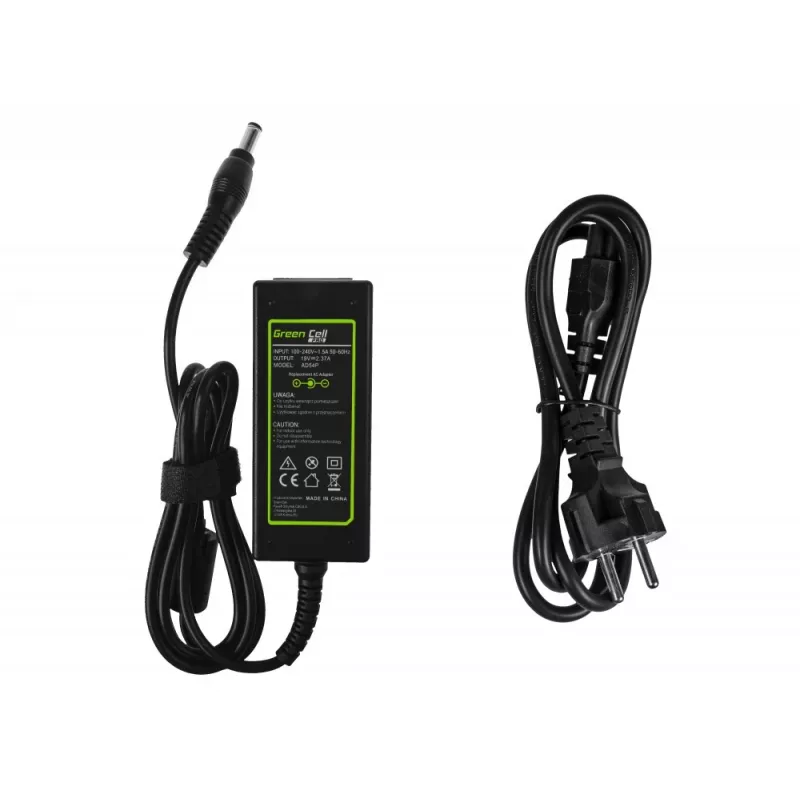 Green Cell AD54P power adapter/inverter Toshiba Satellite 19V 2.37A 45 W Black