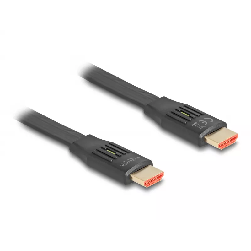 DeLOCK HDMI Cable 2m Type A Male to Male 48 Gbit/s Black