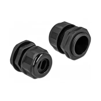 Cable Gland DeLOCK 60393 Black Plastic 2 pcs