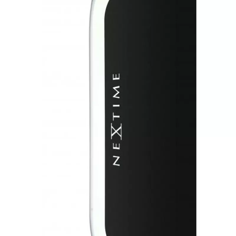 NeXtime klok 3072zw Thumbs up, 40.5x41.cm, Wall, Black/ Silver