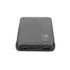 Power bank Extralink EPB-098B 10000 mAh, LiPo, 2× USB-A + 1× USB-C, black