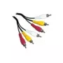 Composite video cable Schwaiger CIK5015 1.5m 3 x RCA Black