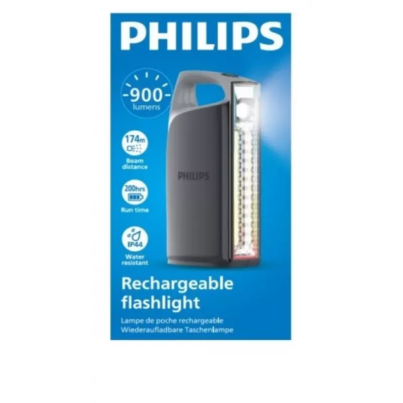 Rechargeable flashlight USB-C 900 lm 4000mAh