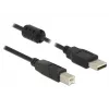 USB Cable DeLOCK 0.5m USB 2.0-A USB 2.0-B Black
