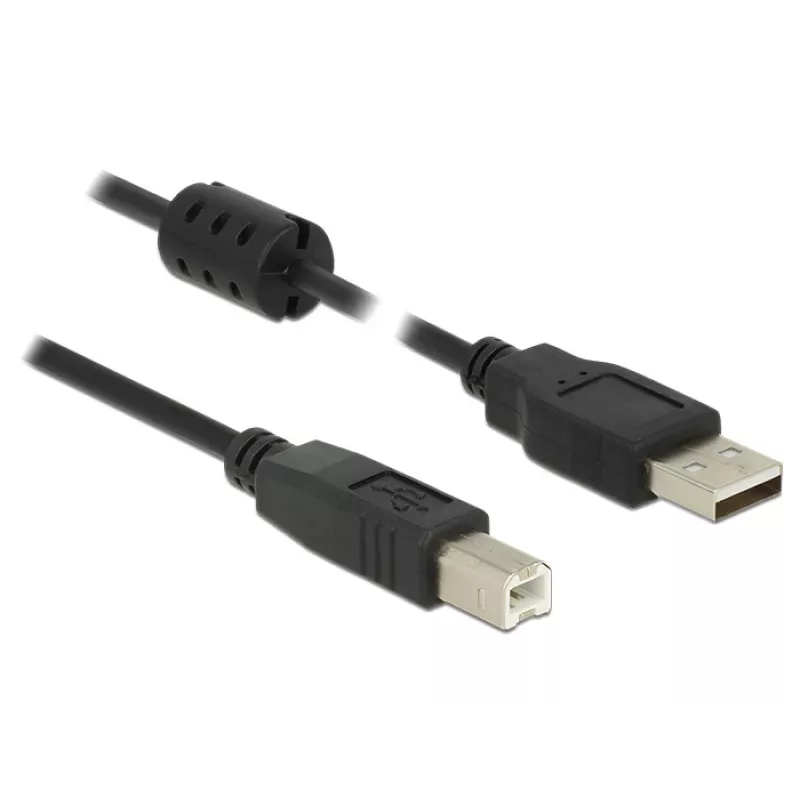 USB Cable DeLOCK 0.5m USB 2.0-A USB 2.0-B Black