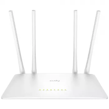 Tabletop router Cudy WR1200 Dual‑band Wi‑Fi 5 (802.11ac) 867 Mbit/s, 4x RJ‑45 LAN, White