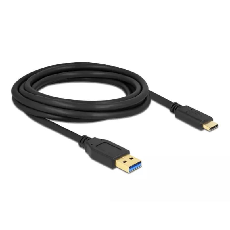 USB Cable DeLOCK SuperSpeed USB 3.2 Gen 2 Type-A to Type-C 3 m