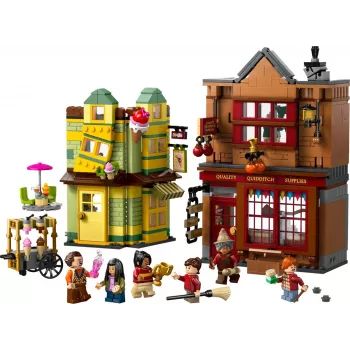LEGO Harry Potter 76452 Quidditch Supplies Ice Cream Parlour mini‑build set, 795 pieces, 6 minifigures, age 8+