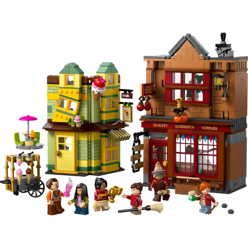 LEGO Harry Potter 76452 Quidditch Supplies Ice Cream Parlour mini‑build set, 795 pieces, 6 minifigures, age 8+