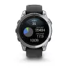 Garmin Fenix E 3.3 cm (1.3) AMOLED 47 mm Digital 416 × 416 pixels Touchscreen Stainless steel Wi-Fi GPS (satellite)