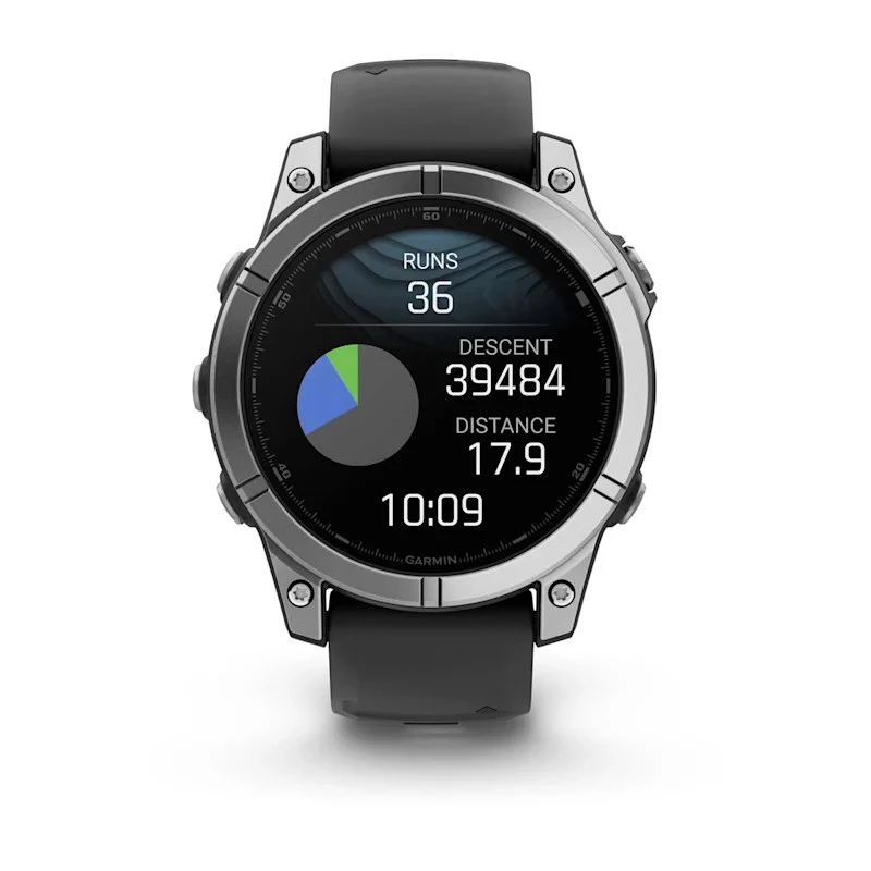 Garmin Fenix E 3.3 cm (1.3) AMOLED 47 mm Digital 416 × 416 pixels Touchscreen Stainless steel Wi-Fi GPS (satellite)