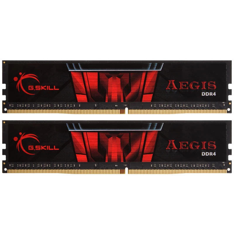 DIMM 16 GB DDR4-3000 (2x 8 GB) Dual-Kit, Arbeitsspeicher schwarz, F4-3000C16D-16GISB, Aegis, INTEL XMP