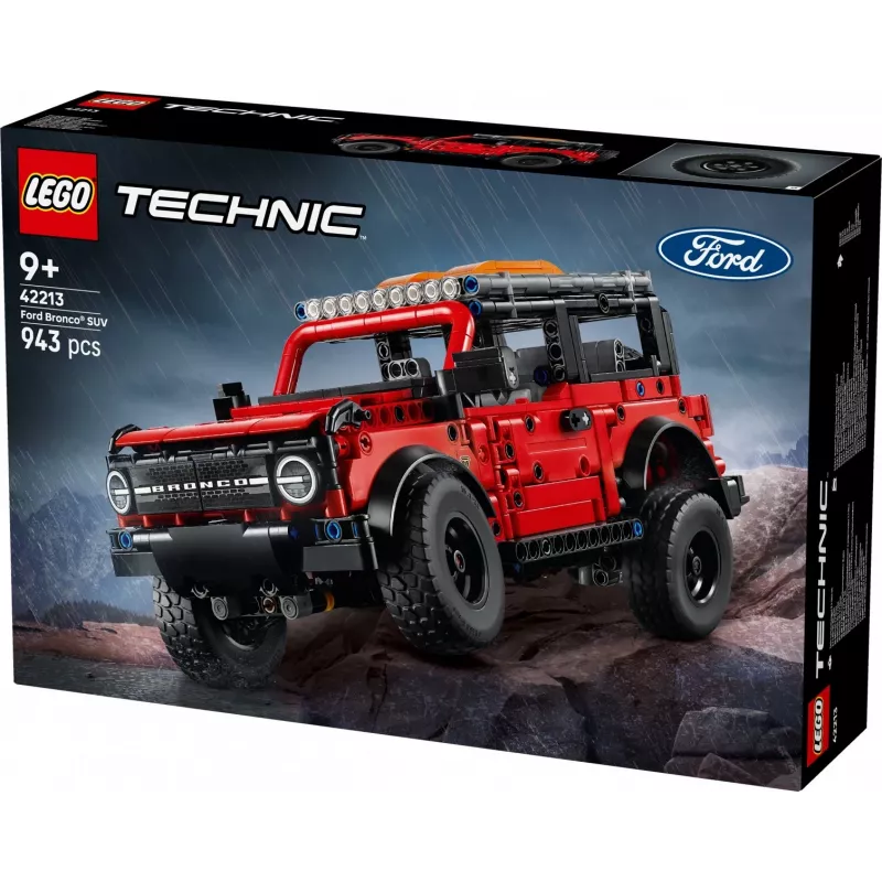 LEGO Technic construction set Ford Bronco Off-Roader 4x4 model 42213 — 943 pieces, age 9+