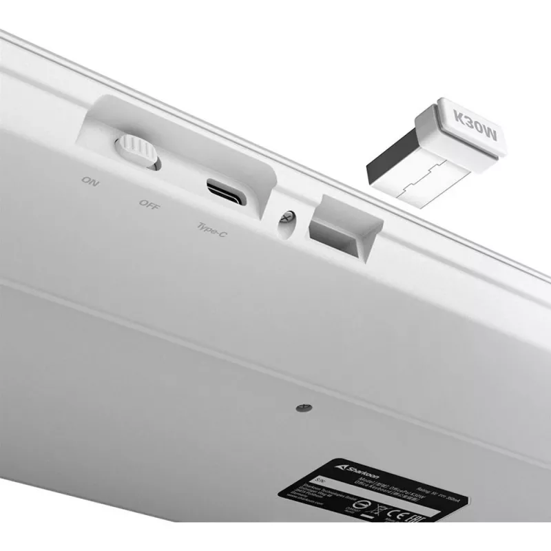 Sharkoon OfficePal K30W White DE-Layout Rubberdome