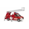 Fire truck BRUDER 02673 Red White ABS synthetics 4 years
