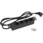 Triton RAB-PD-X91-C1 - Power Strip (Rack - rack-mountable) - AC 230 V - output connectors: 4 - 25,4 cm (10) - 2,0m - RAL 9005 (RAB-PD-X91-C1)