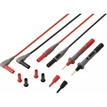 VOLTCRAFT MSL-850 Premium Silicone Test Lead Gold Kontakte 1.2 m 1 Pair (VC-17312690)