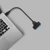 Adapter QOLTEC 51855 — external M.2 NVMe/NGFF to USB 3.0 adapter, 10 Gb/s, for 2.5 inch/M.2 drives, black