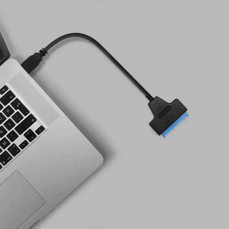 Adapter QOLTEC 51855 — external M.2 NVMe/NGFF to USB 3.0 adapter, 10 Gb/s, for 2.5 inch/M.2 drives, black