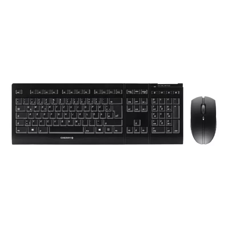 CHERRY B.UNLIMITED 3.0 keyboard Mouse included Office RF Wireless German Black