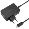 Qoltec PD 120W Turbo Fast Charger | 5-28V | 3-4.5A | USB-C | Black
