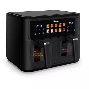 Hot air fryer Tristar FR-9075 Double 9 L, 2500 W, touch control, LCD, black, 60 °C min