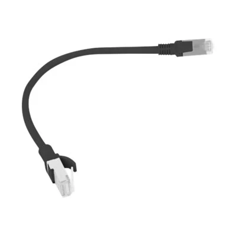 Networking cable LANBERG PCU5-10CC-0025-BK RJ-45 Cat5e U/UTP 0.25 m Black