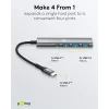 Goobay Slim 4-Port USB-Hub USB-C auf/USB-A 5 Gbit/s - -Plug> 1x (76562)