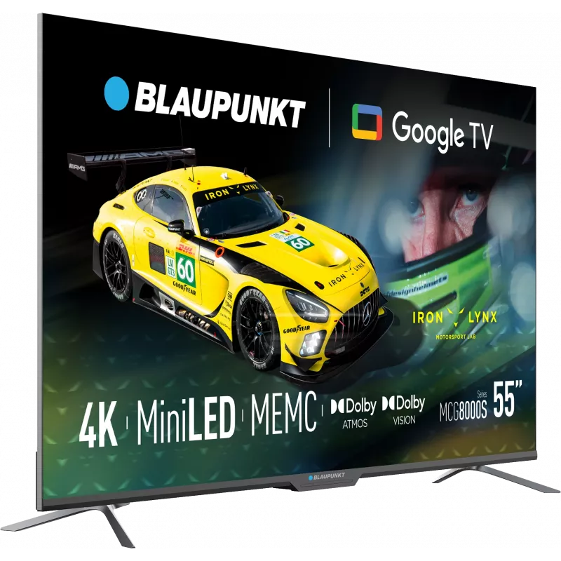 Blaupunkt Mini LED TV | 55MCG8000S | 55 | Smart TV | Google TV | Black