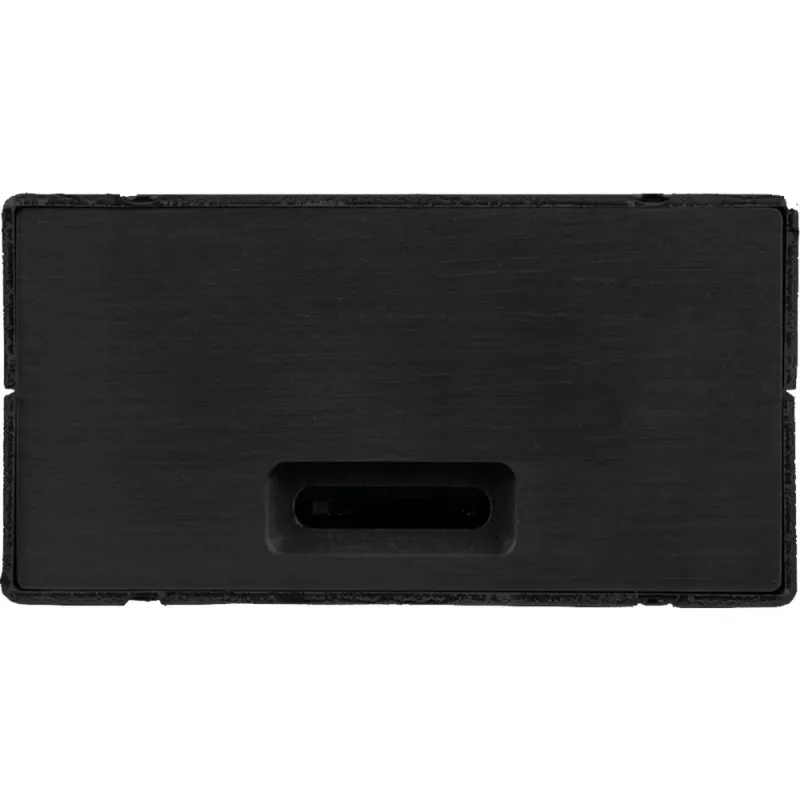 Aluminum housing for Raspberry Pi 4 B by JYT, model RB-AlucaseP4+01B, black finish