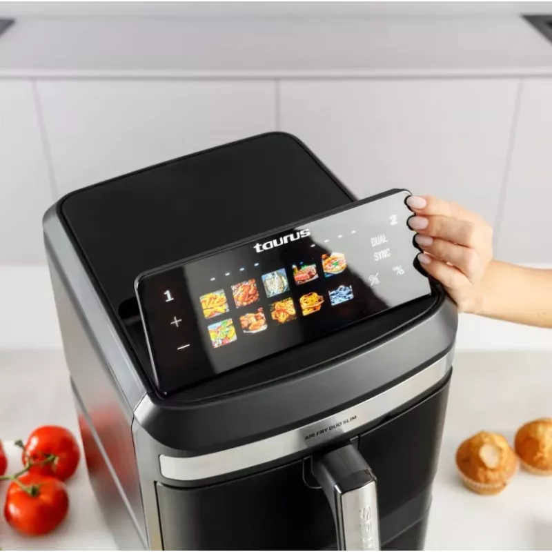Taurus Air Duo Slim oil-free fryer with two baskets