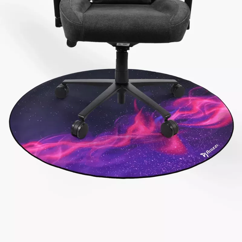 Floor protector pad Arozzi Zona Round Floor Pad — Purple Galaxy (round protective mat for chairs and furniture)
