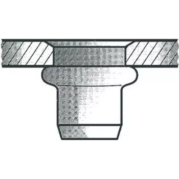 Blind rivet nut GESIPA Al M6x9x18, 250 pcs