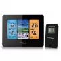 Digital weather station GreenBlue GB526 Black — indoor -20…60°C, outdoor -40…70°C, humidity -20…95%, clock, moon phase