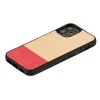 Protective phone case man and wood for iPhone 12 mini — black