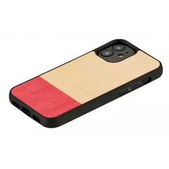 Protective phone case man and wood for iPhone 12 mini — black