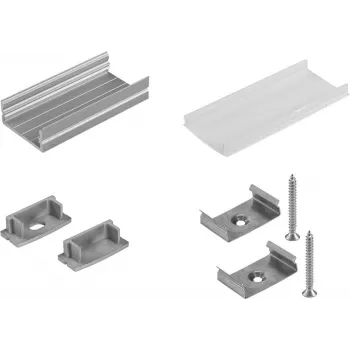 Mounting set U-profile 20 mm for LED strip EUROLITE 20000522