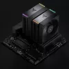 CPU Cooler Jonsbo HX6280 PWM RGB 130 mm, black