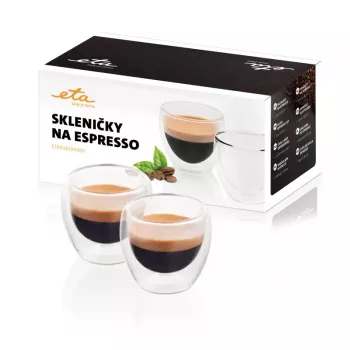 Espresso Glass Set Eta Espresso 80 ml Transparent Borosilicate